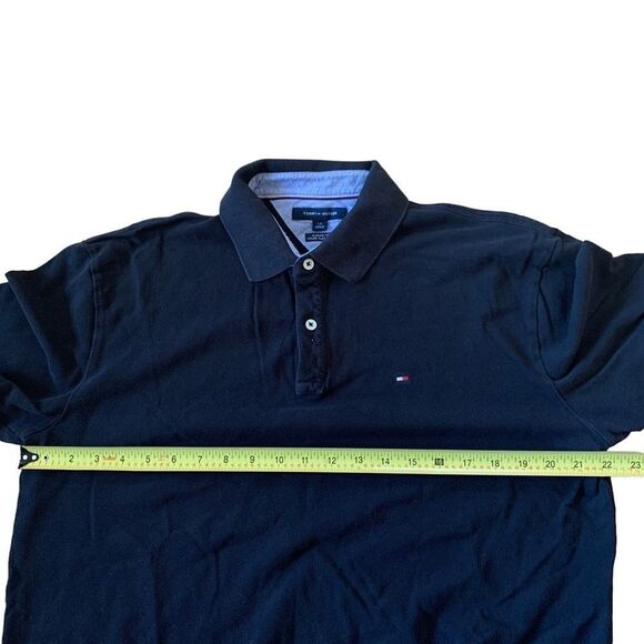 Tommy Hilfiger Black Polo Short Sleeve Size Large - Picture 6 of 7